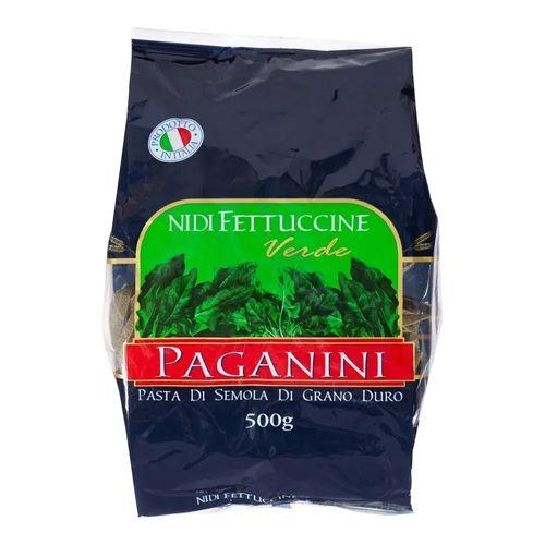 Imagem de 4x Macarrão Italiano Fettuccini Nidi Verde PAGANINI 500g