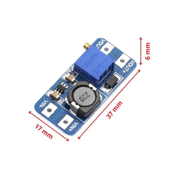 Imagem de 4x Módulo Regulador de Tensão Ajustável MT3608 Step Up