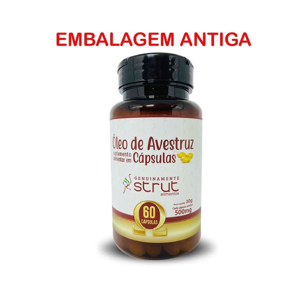 Imagem de 4x oleo de avestruz strut original omega 3 6 7 9 hf suplements