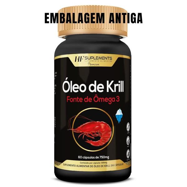 Imagem de 4x óleo de krill 60caps 750mg hf suplements