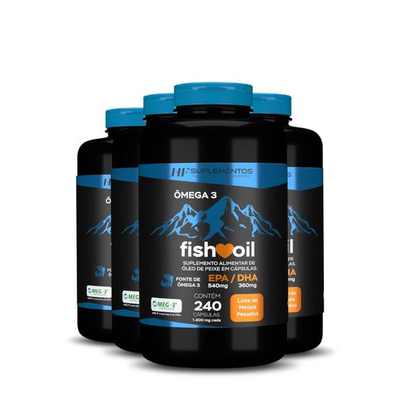 Imagem de 4x omega 3 fish oil meg 3 240 cps hf suplementos