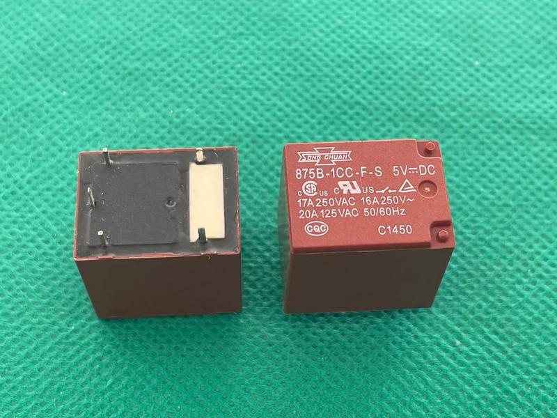 Imagem de 4x Rele 875b-1cc-f-s 5vdc 16amp 5 Pinos Songchuan