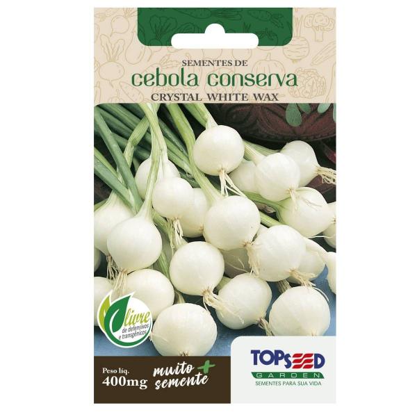 Imagem de 4X Sementes de Cebola Conserva Crystal White Max TOPSEED