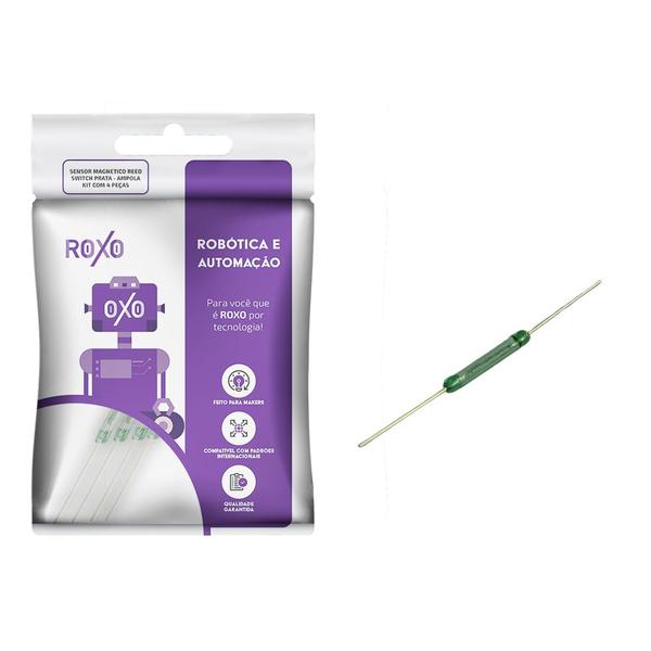 Imagem de 4x Sensor Magnético Reed Switch Prata Ampola - RoXo