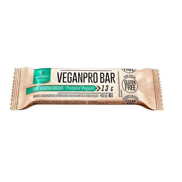 Imagem de 4x Veganpro Bar Amendoim Crocante Nutrify