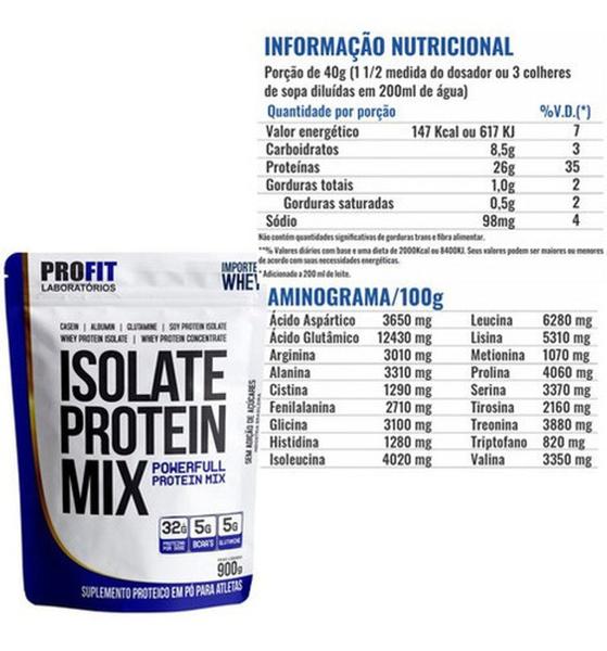 Imagem de 4x Whey Isolate Mix 900g (3,6kg) - Profit