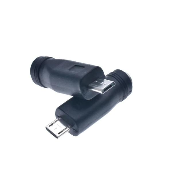 Imagem de 5.5mm 2.1mm Fêmea Para Micro Usb Mini Usb Tipo-c Macho Dc Adaptador Conversor Fonte De Alimentação