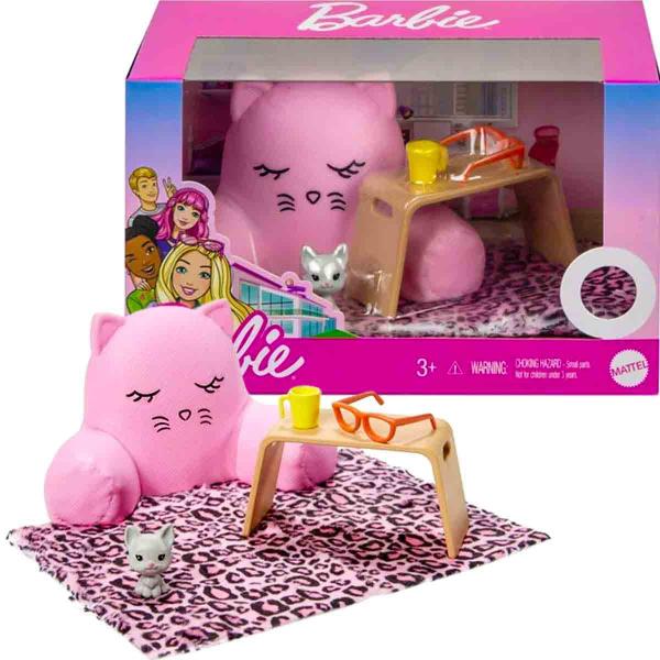 Imagem de 5 Acessórios para Boneca Barbie + Mini Gatinho - Mattel GRG57