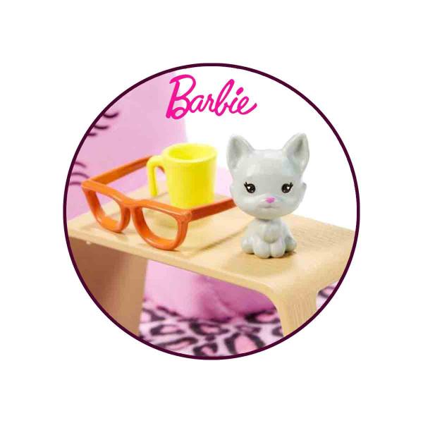 Imagem de 5 Acessórios para Boneca Barbie + Mini Gatinho - Mattel GRG57