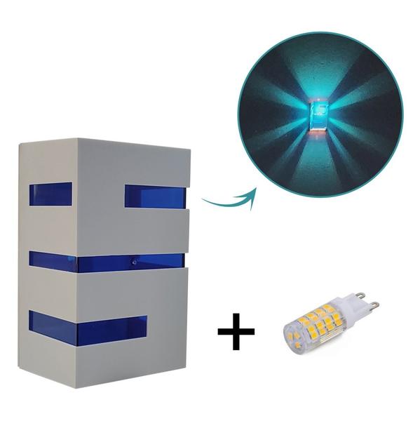Imagem de 5 Arandela Externa/interna + Lâmpada + Lente Colorida