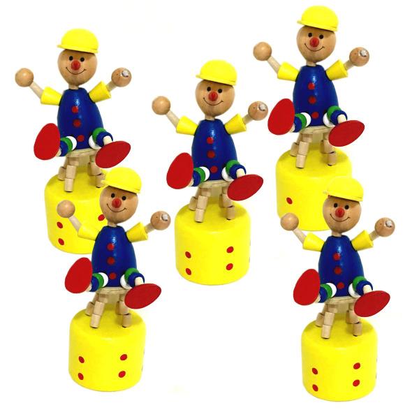 Imagem de 5 Brinquedos Pinóquio Pedagógico Educativo Madeira Fantoche