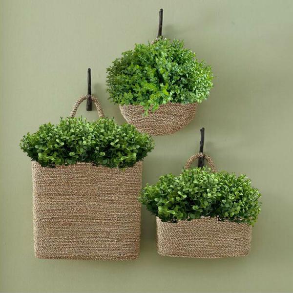 5 buquês de mini eucalipto 6 hastes cada plantas artificiais para decoração de mesas e recepção - DE0324 - Decora Flores Artificiais Imagem de 5 buquês de mini eucalipto 6 hastes cada plantas artificiais para decoração de mesas e recepção - DE0324