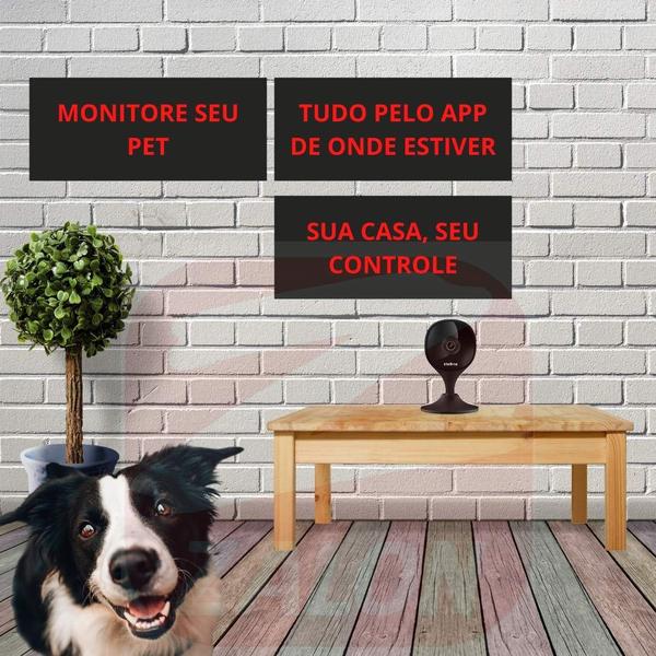 Imagem de 5 Câmeras Wi-fi IMX C Black Intelbras Full HD 2MP Preta