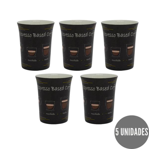 Imagem de 5 Caneca 340ml Café Express Achocolatado Leite Quente