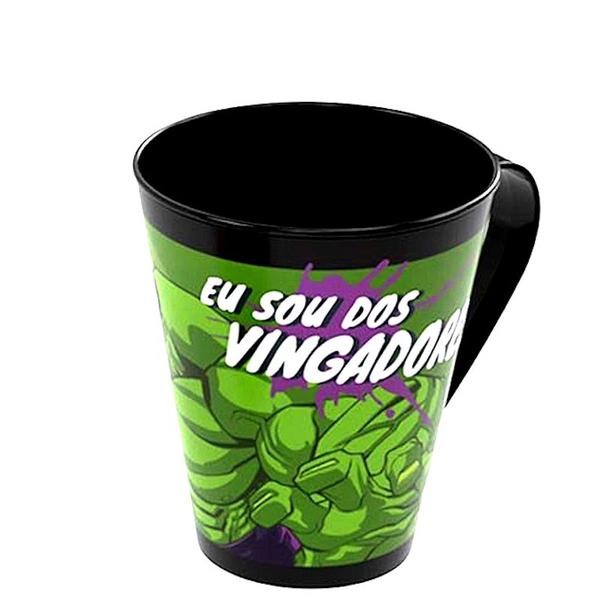 Imagem de 5 Canecas Incrível Hulk Copo Lembrança Festa Aniversário Sacolinha Surpresa