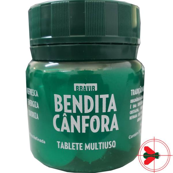 Imagem de 5 Cânfora Aromatizante Repelente De Pragas Pote 30 Tab 0,75g