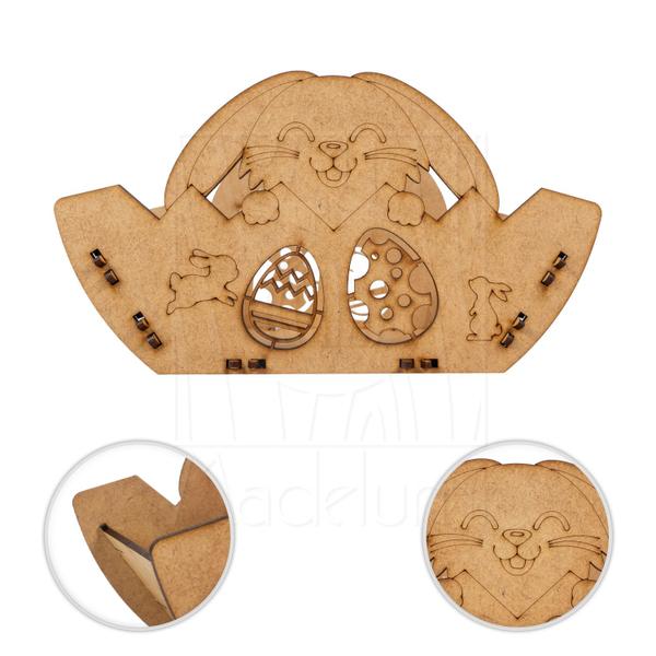 5 Cesta M Páscoa Coelho Mdf Ifood Presente Chocolate - Madelumi Imagem de 5 Cesta M Páscoa Coelho Mdf Ifood Presente Chocolate