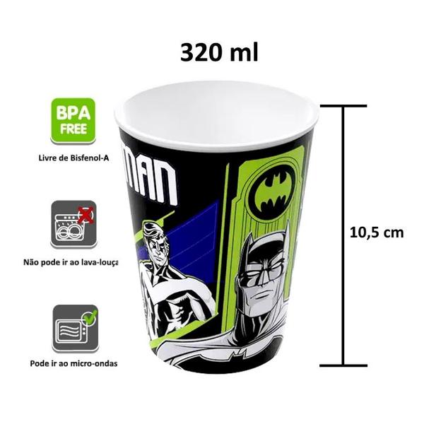 Imagem de  5 Copos Batman Kit para Festa 320ml Sacola Surpresa Infantl