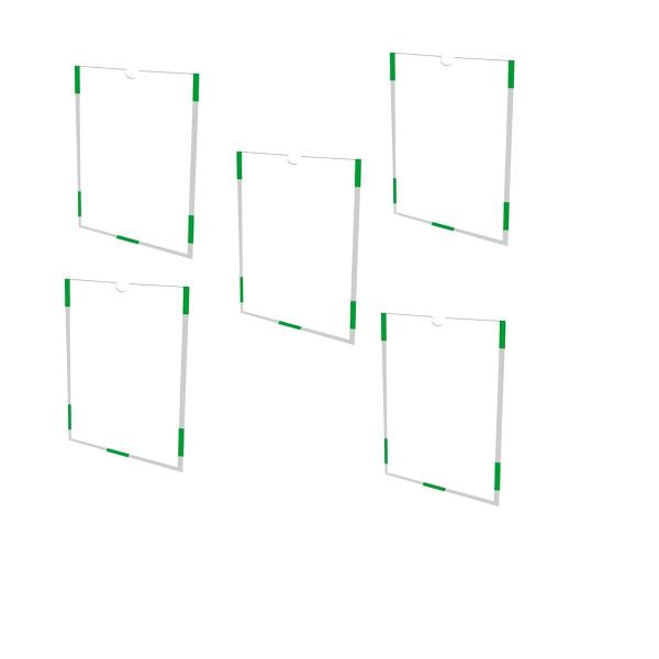 Imagem de 5 Display Acrílico A4 Porta Folha Sulfite P/ Elevador Recado