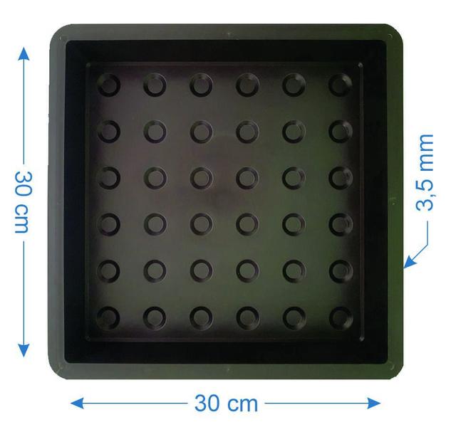 Imagem de 5 Forma De Piso Paver Bloquete Tátil Alerta 30x30x6cm