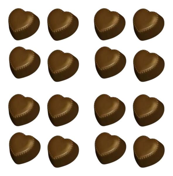 Imagem de 5 Formas Acetato Chocolate Coração Ponteado 3554 Bwb Sp 1278