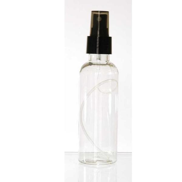 Imagem de 5 Frasco Pet Cristal De 240 Ml Válvula Spray Preto