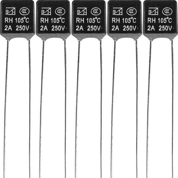 Imagem de 5 Fusível Térmico Motor Ventilador 105ºc 2A 250V 105 Graus