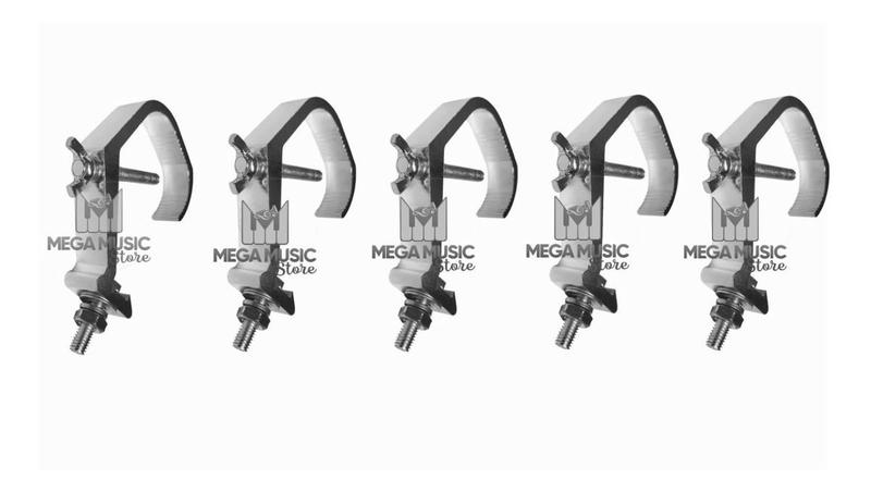 Imagem de 5 Garra Clamp Gancho Q15 Até Q30 De Aluminio Treliça Tripé