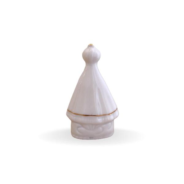 Imagem de 5 Imagens Nossa Senhora Aparecida Branca Com Detalhes Em Ouro 11 Cm Em Porcelana - Várias Variedades