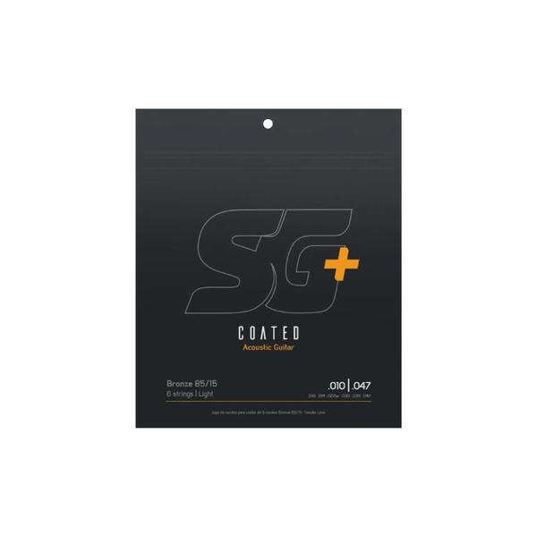 5 jogos de cordas 010 AÇO BRONZE P/VIOLAO T. Leve SG+ 6685C Imagem de 5 jogos de cordas 010 AÇO BRONZE P/VIOLAO T. Leve SG+ 6685C