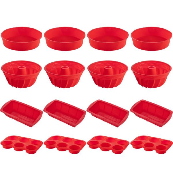 Imagem de 5 Kit Formas Redonda Espiral Pães Cupcake Silicone Sortida