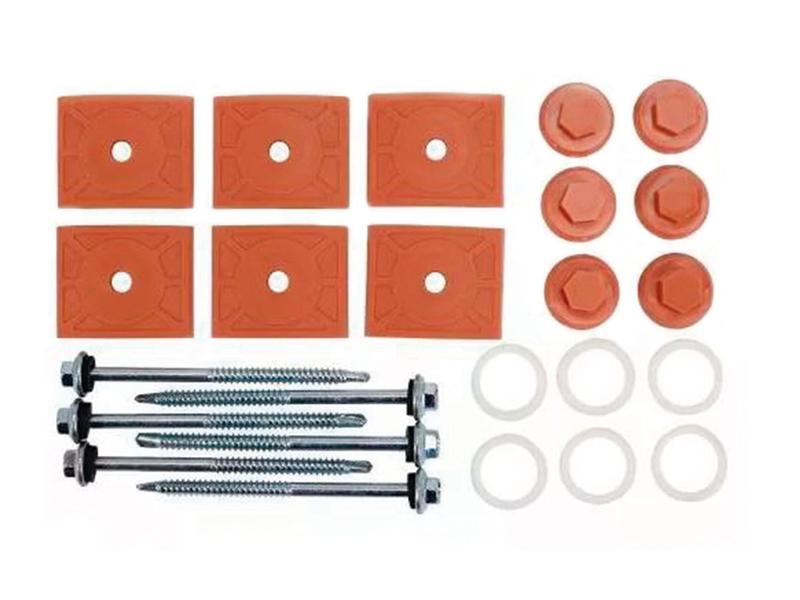 Imagem de 5 kits fixação com parafusos para telha de pvc