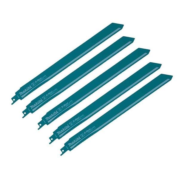 Imagem de 5 Lâminas Bim Curva Para Serra Sabre 305Mm B-55837 Makita