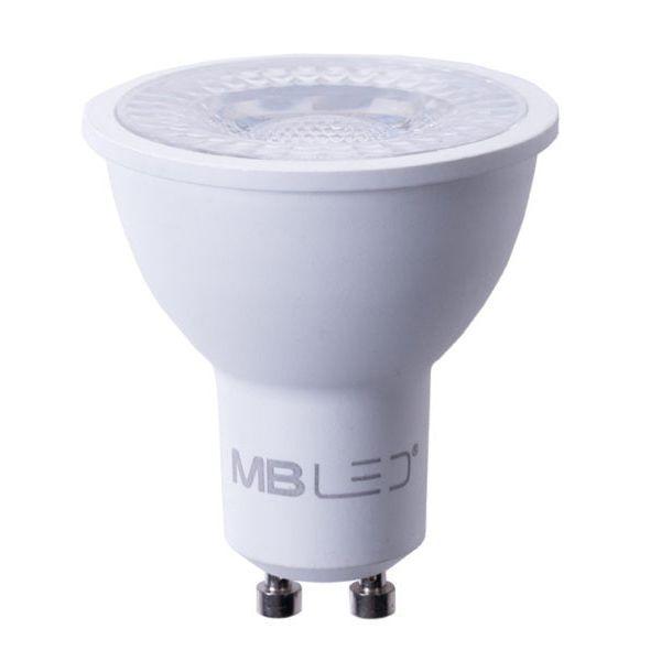 Imagem de 5 Lampada Led Dicroica Mr16 6W 3000k Branco Quente Lup06