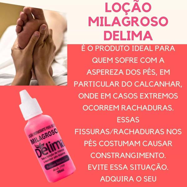 Imagem de 5 Loção Delima Milagroso Suave Fragrance - Fim das Rachaduras nos Pés