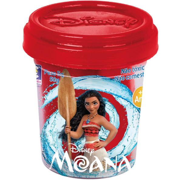 Imagem de 5 Massinhas Modelar Atóxicas Moana Colorida Criança Brincar