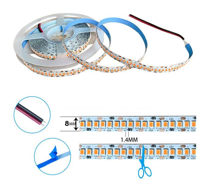 Imagem de 5 Metro Fita Led 2835 12v Ip20 240leds/m 3000k 4000K Ou 6000k