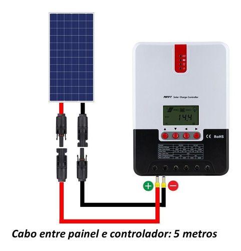 Imagem de 5 Metros De Cabo Solar De 6mm² Para Painel E Controlador