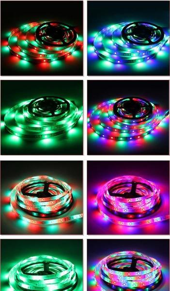 Imagem de 5 Metros Fita Led 3528 Rgb Rolo 300 Led Ip65 Controle Fonte