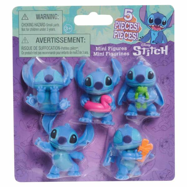 Imagem de 5 Mini Bonecos de 4cm do Stitch Colecionáveis - Disney