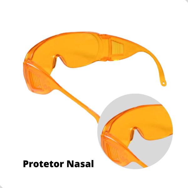 5 óculos Proteção Escuridão Total Luz Azul Lente Laranja - Universal Automotive Imagem de 5 óculos Proteção Escuridão Total Luz Azul Lente Laranja