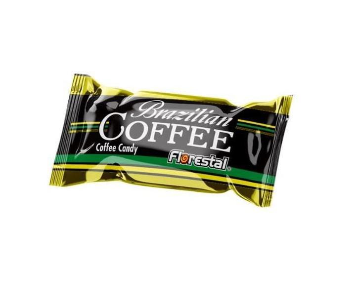 Imagem de 5 Pacotes Balas Dura De Café Brilian Coffe Florestal 500G