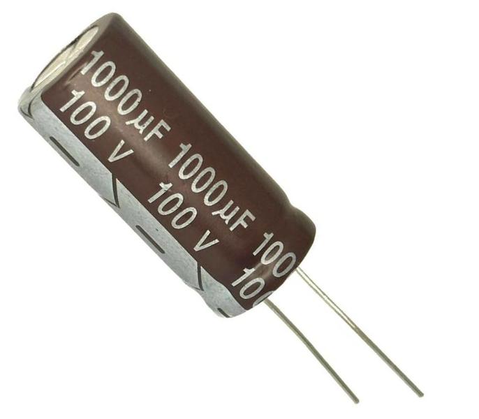 Imagem de 5 pçs - capacitor eletrolitico 1000x100v - 1000uf x 100v