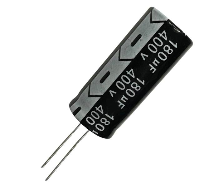 Imagem de 5 PÇS CAPACITOR ELETROLITICO 180X400V - 180UF X 400V - 105º GRAUS