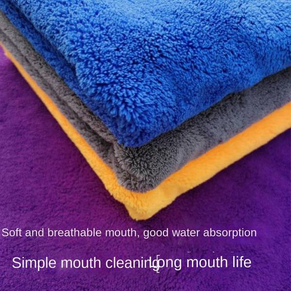 Imagem de 5*pcs Coral Fleece Absorbent Square, Toalha lavada de carro pequeno