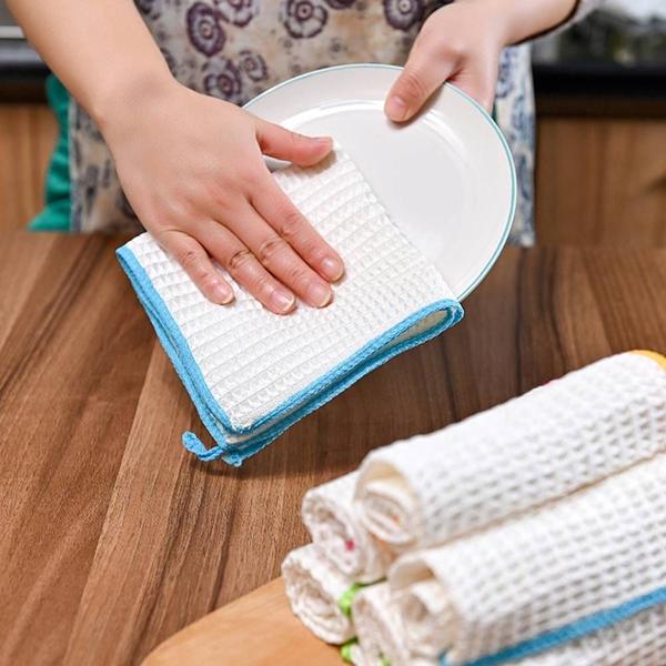 Imagem de 5*pcs Household Kitchen Housework Dishwashing Rag, Absorvente