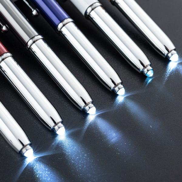 Imagem de 5*pcs LED Light-emitting Ballpoint Pen, Três em um