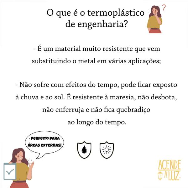 Imagem de 5 Pendente Vintage Externo Ouro Velho Termoplastico Acl96