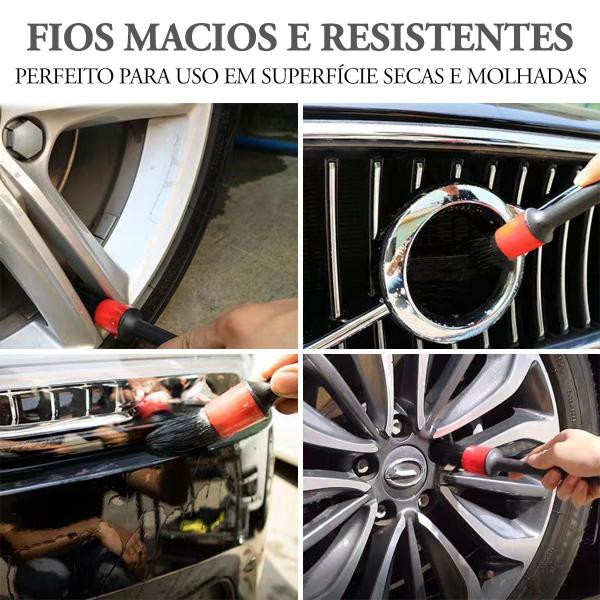 Imagem de 5 Pincel Para Detalhamento Automotivo Detail Interno Externo