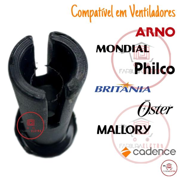 Imagem de 5 Pino da Oscilação para Ventilador Mallory Ts40, Zéfiro, Security, Neo Air 15 (30 a 50cm)